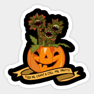 Pumpkin Fly Trap Sticker